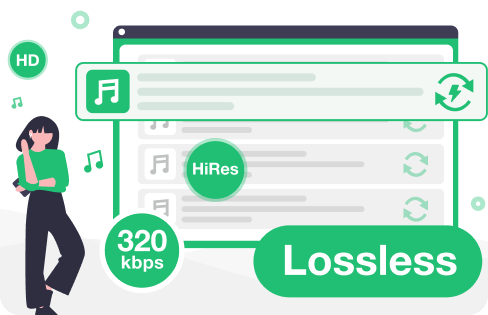 die hohe qualität des streaming-audios beibehalten