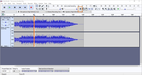 soundcloud songs mit audacity zuschneiden