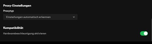 Spotify-Hardwarebeschleunigung deaktivieren
