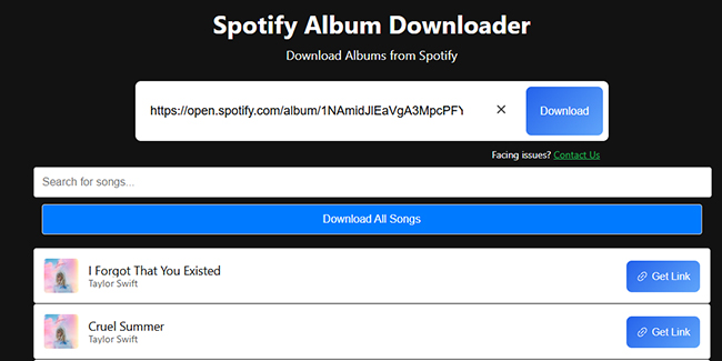 Spotify-Songs online mit SpotDown herunterladen