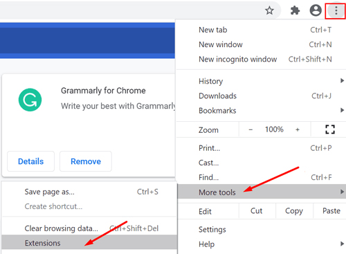 Google Chrome Erweiterungen
