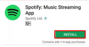 installieren sie die spotify app aus dem google play store