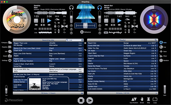 megaseg apple music dj app