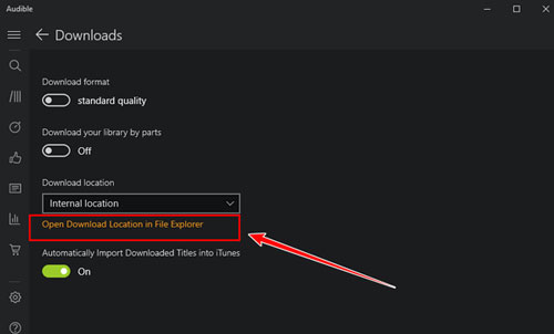 finden sie heraus wo sich der audible audio store in windows 10 befindet