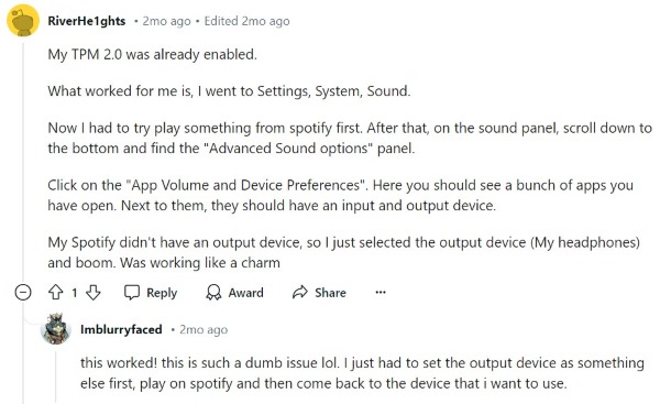 Das Ausgabegerät für Spotify einstellen