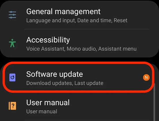 software update android