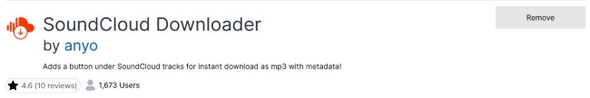 SoundCloud Downloader by anyo in Firefox