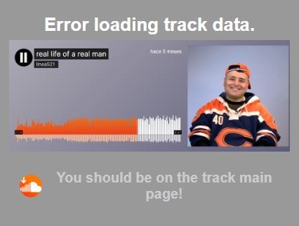 Fehlerwarnung des SoundCloud Track Downloaders