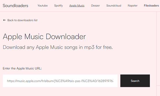 laden sie apple music über den soundloaders apple music downloader als mp3 herunter