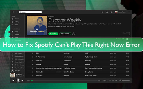 Spotify kann dies zurzeit nicht abspielen