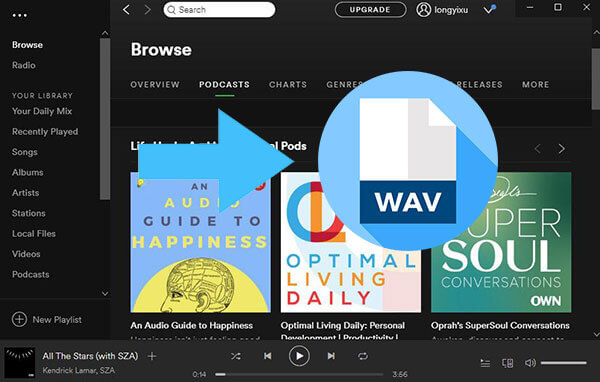 spotify zu wav