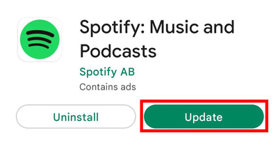 spotify auf android aktualisieren