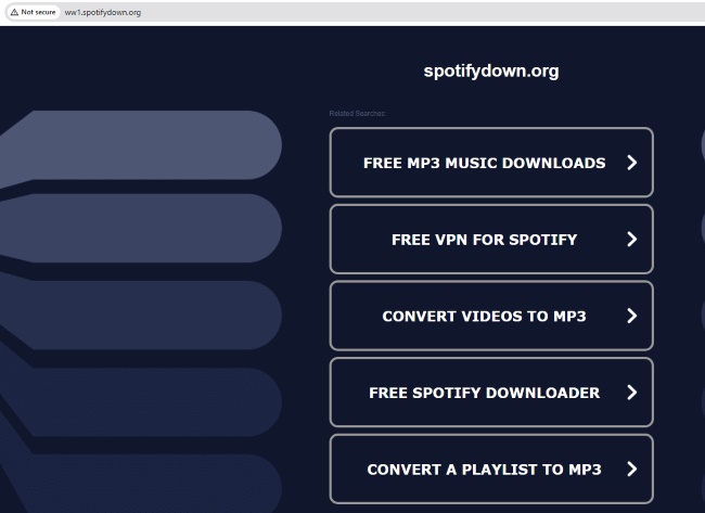 spotifydown-Weiterleitung