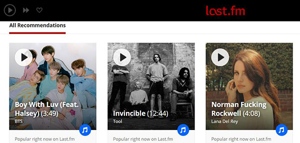 last fm schnittstelle