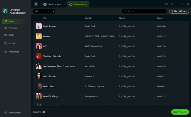 YouTube Music konvertieren
