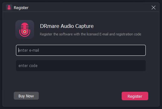 drmare audio capture registrieren

